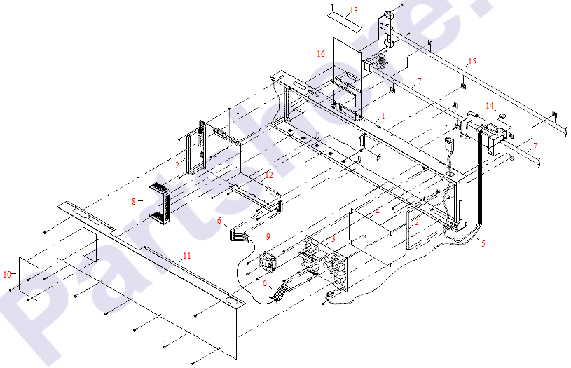 HP parts picture diagram for C4704-40050, C4706-60088